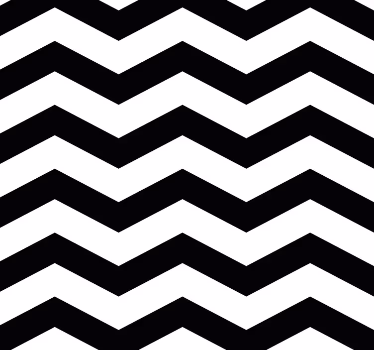 Küchenfenster Rollo weißes und schwarzes chevron-muster - TenStickers