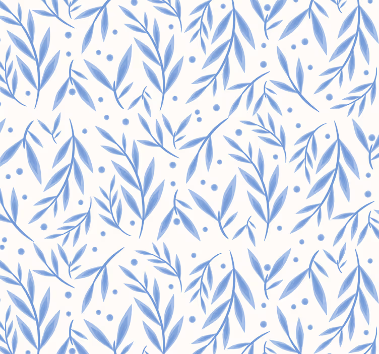 Rollo Fenster Badezimmer blau-weißes Muster - TenStickers