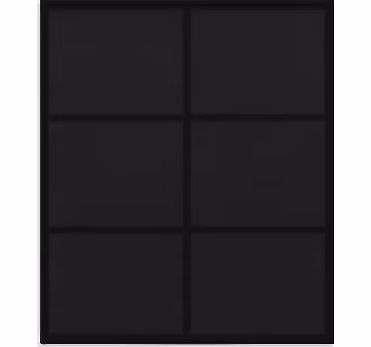Rollo Fenster schwarz modernes blockmuster - TenStickers