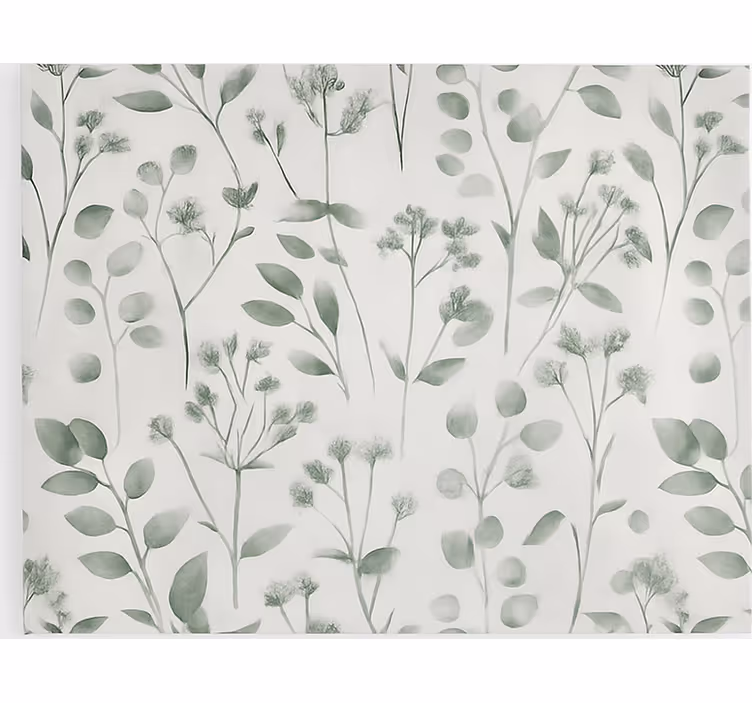 Küchenfenster Rollo aquarell elegante blätter - TenStickers