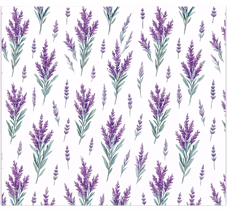 Küchenfenster Rollo aquarell lavendelzweige - TenStickers