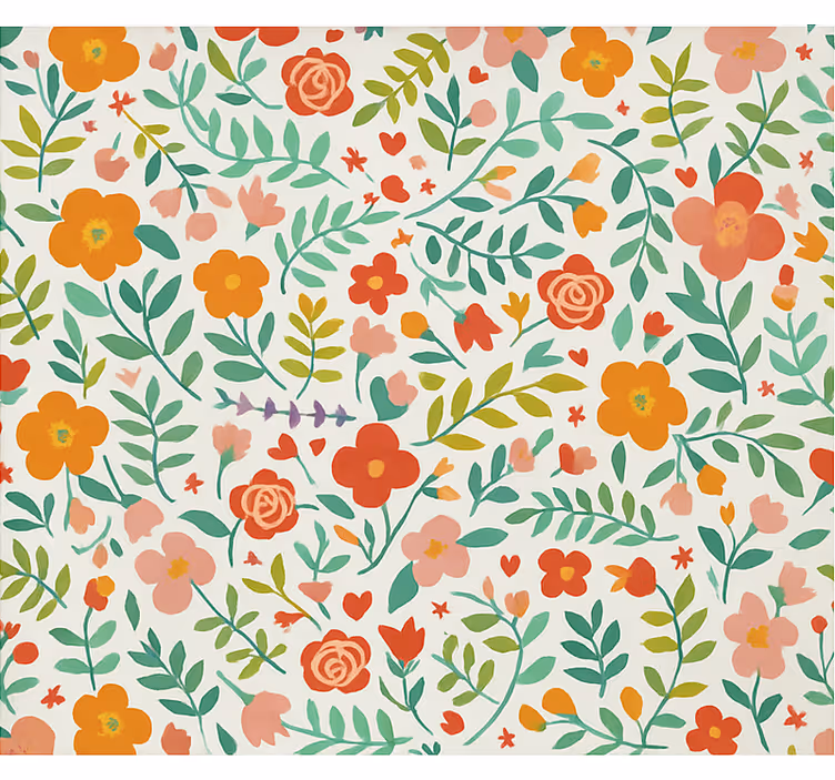 Rollo Fenster Babyzimmer fröhliche stilisierte blumen - TenStickers