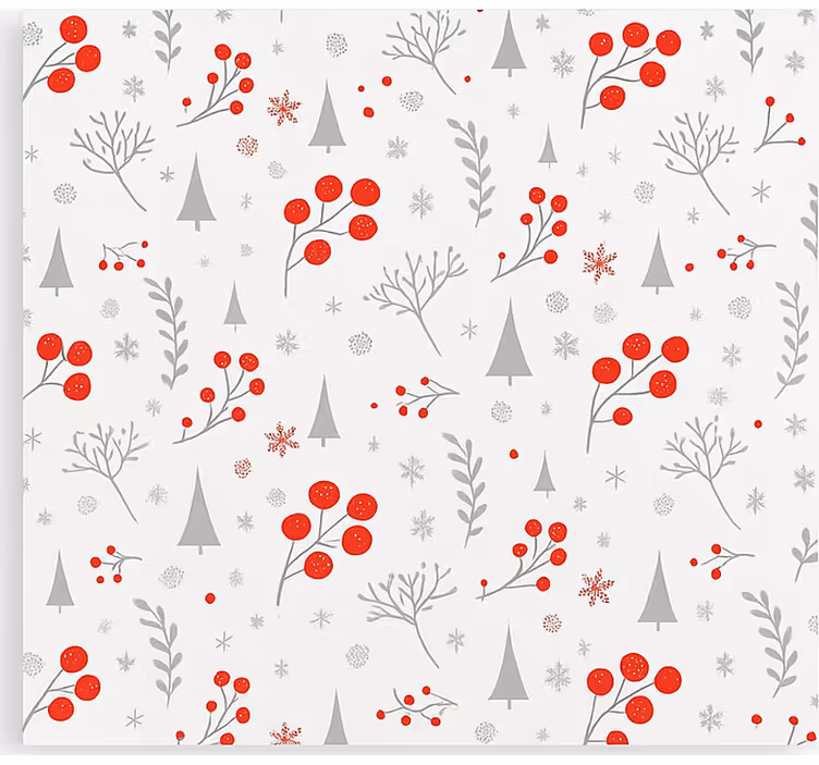 Rollo Fenster Wohnzimmer vintage-weihnachtsmuster - TenStickers