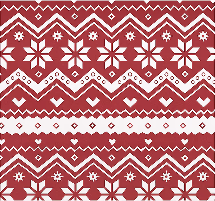 Rollo Fenster Wohnzimmer rote und weiße weihnachten - TenStickers