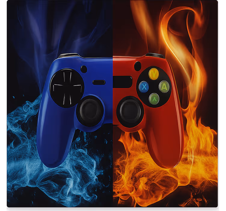 Rollo Fenster Gamer feuer- und eiskonsole - TenStickers