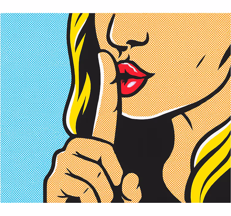 Rollo Fenster Jugendzimmer pop-art-mädchen zischt - TenStickers