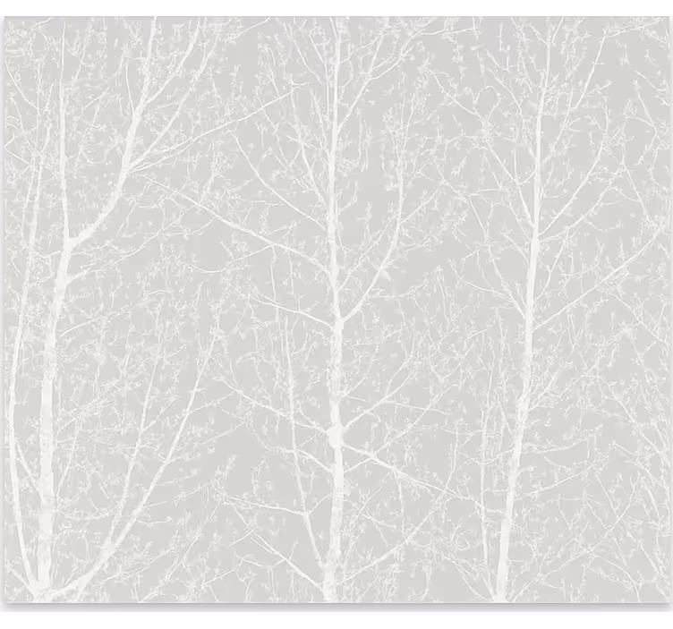 Rollo Fenster Esszimmer graue winterbäume - TenStickers