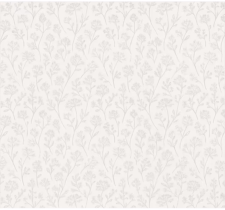 Rollo Fenster Esszimmer dünne graue blumenkunst - TenStickers