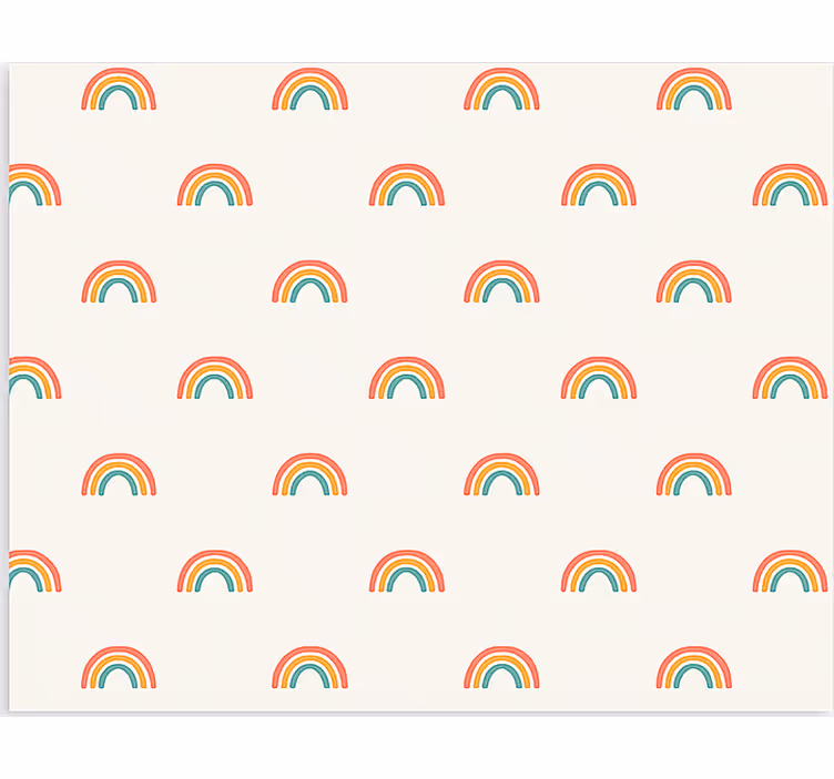 Rollo fenster skandinavisch bunte regenbogenfälle - TenStickers