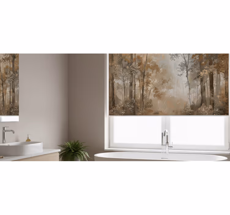 Rollo fenster baum bernstein herbsthain - TenStickers
