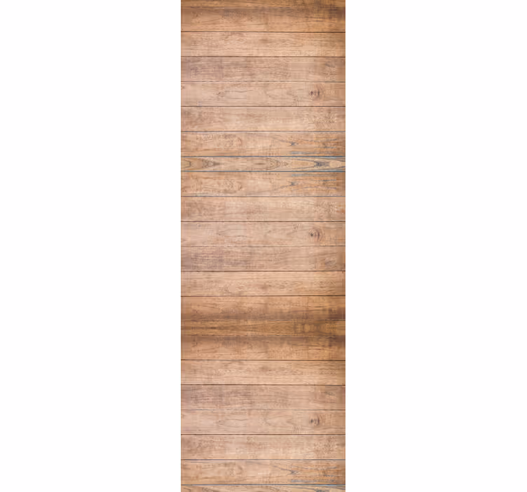 Rollo fenster büro mit horizontalen rustikalen holzplanken - TenStickers