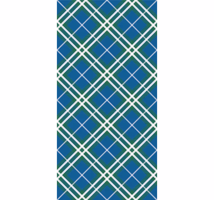 Rollo fenster büro in blau-grünem schottischen tartan - TenStickers