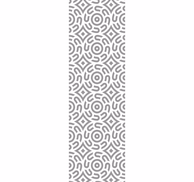 Rollo fenster büro mit weißem geometrischem muster - TenStickers