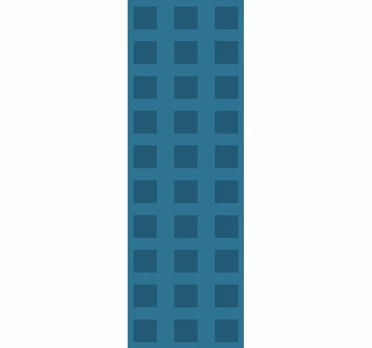 Rollo fenster büro mit blauem quadratmuster - TenStickers
