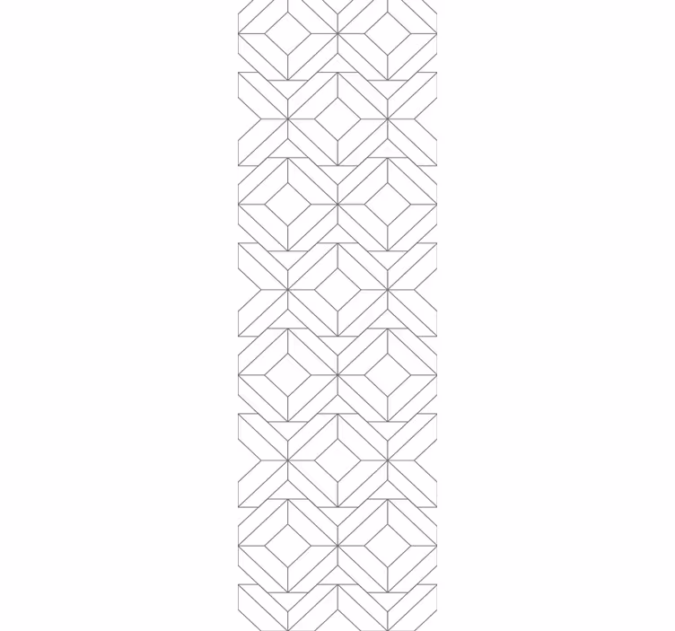 Rollo fenster büro geometrisches weißes muster - TenStickers