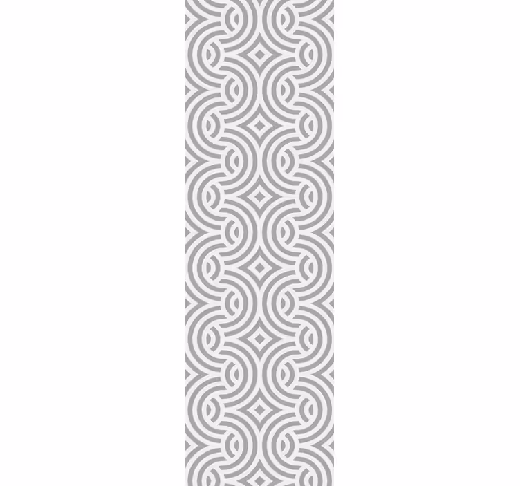 Rollo fenster esszimmer mit geometrischen spiralmustern - TenStickers