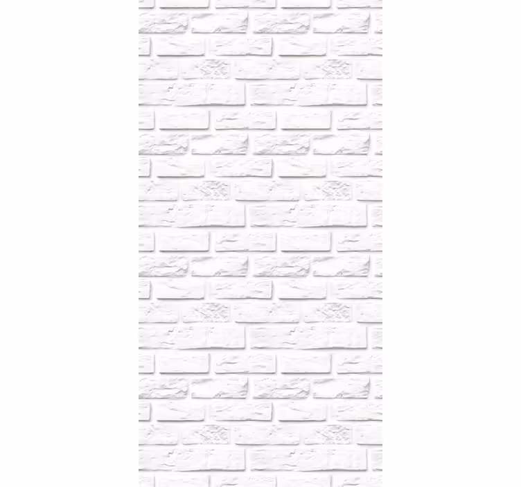 Küchenfenster rollo aus weißen steinziegeln - TenStickers