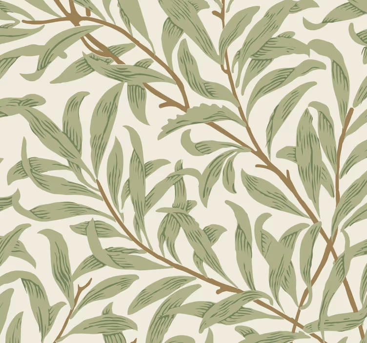Küchenfenster rollo mit botanischen grünen pflanzen - TenStickers