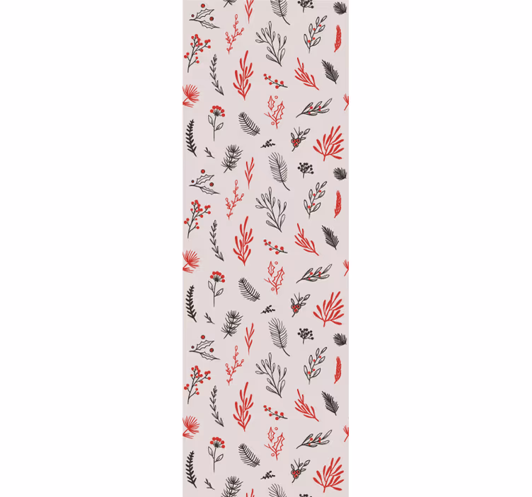 Küchenfenster rollo mit pinken botanischen motiven - TenStickers