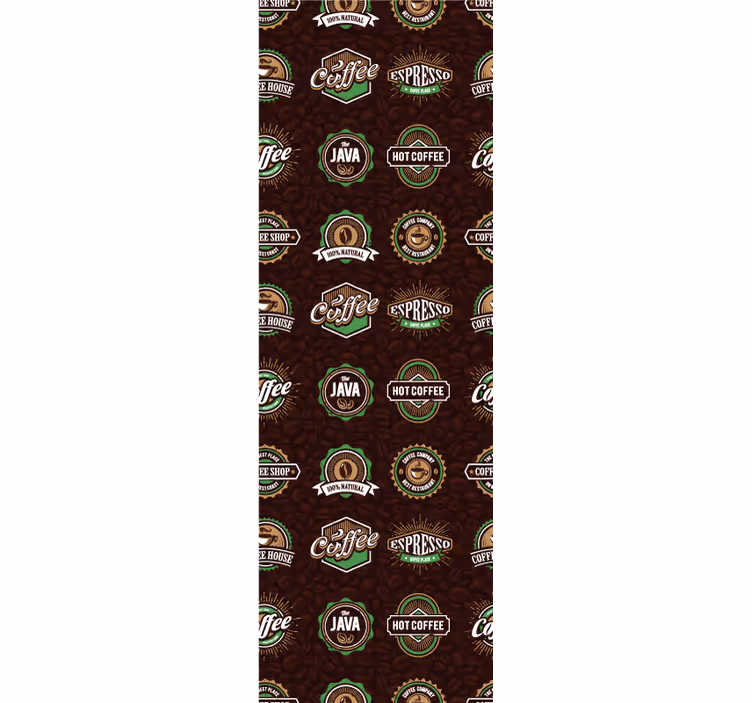 Küchenfenster rollo mit kaffeemuster - TenStickers