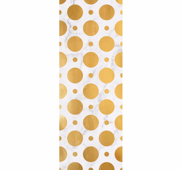 Küchenfenster rollo mit goldenen marmorpunkten - TenStickers