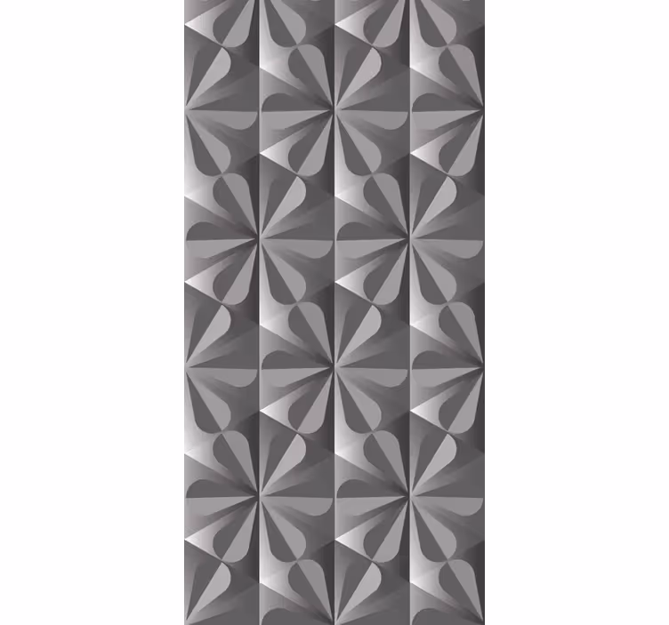 Küchenfenster rollo mit vintage geometrischem blumenmuster - TenStickers