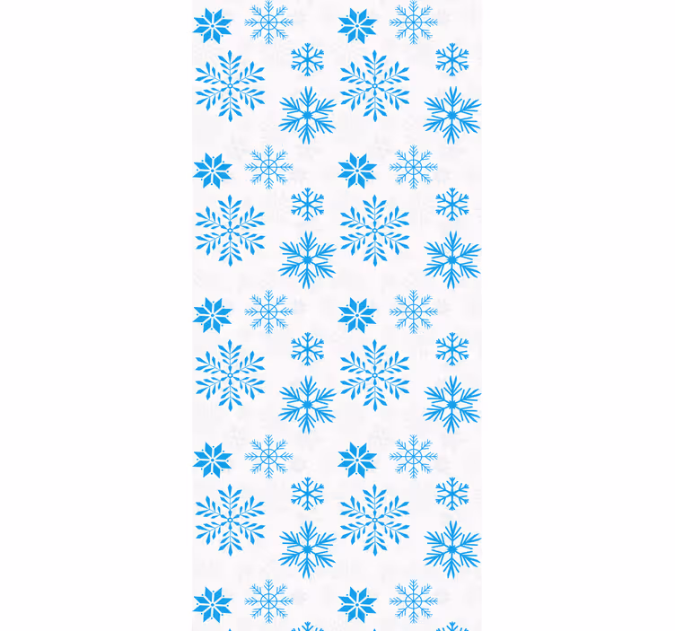 Küchenfenster rollo schneekristall - TenStickers