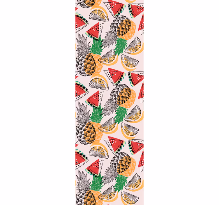 Küchenfenster rollo mit ananas sommerdruck - TenStickers