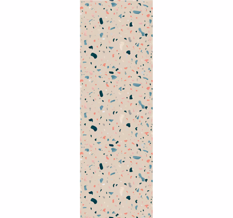 Küchenfenster rollo mit handgemaltem terrazzo-muster - TenStickers