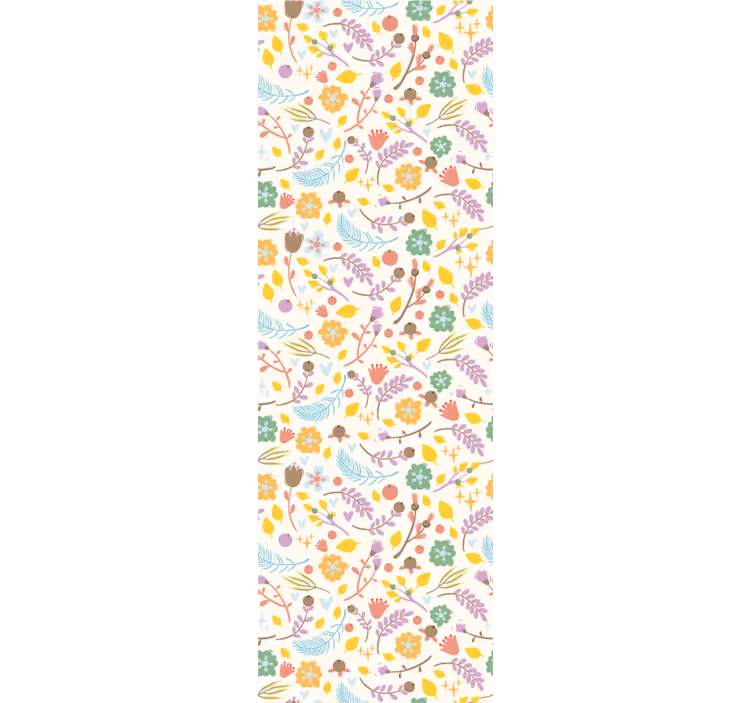 Küchenfenster rollo mit typischem polnischen blumenmuster - TenStickers