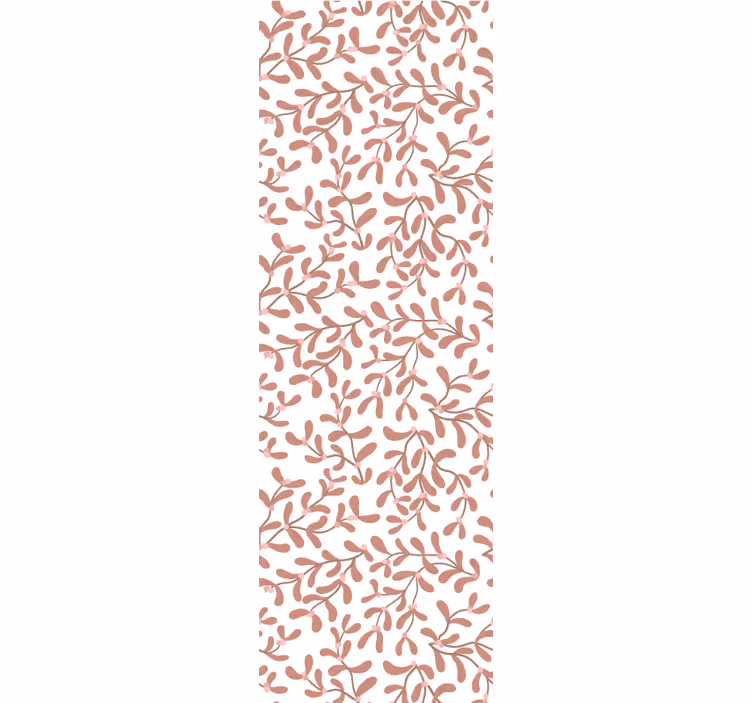 Rollo fenster esszimmer terracotta kleine blätter - TenStickers