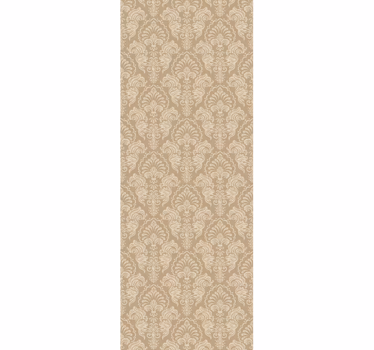 Rollo fenster esszimmer beige damast stil - TenStickers