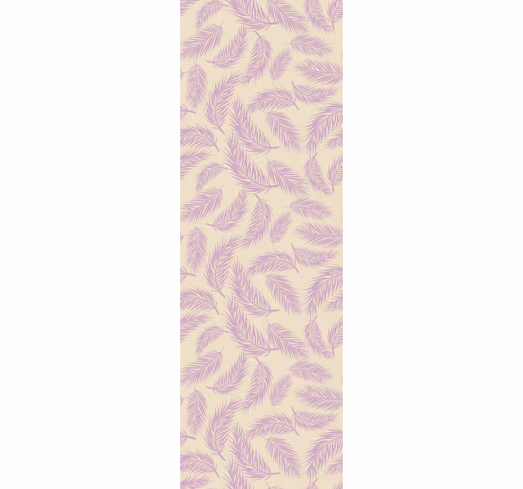 Rollo fenster esszimmer in pink-beigen tropenlook - TenStickers
