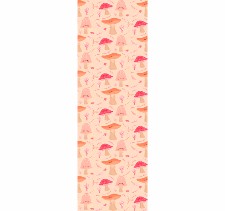 Rollo fenster esszimmer glückliche klassische pilze - TenStickers