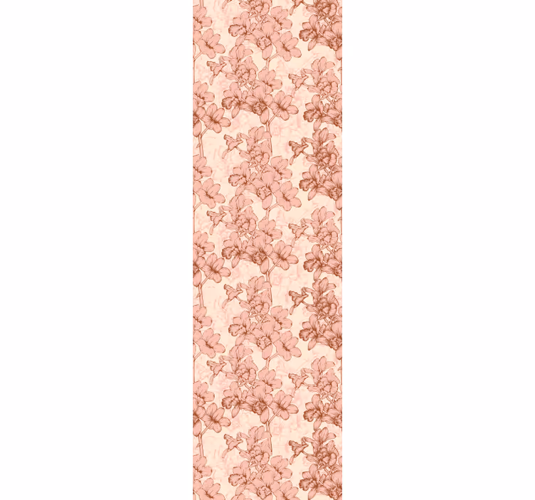 Rollo fenster esszimmer vintage 3d blumen - TenStickers
