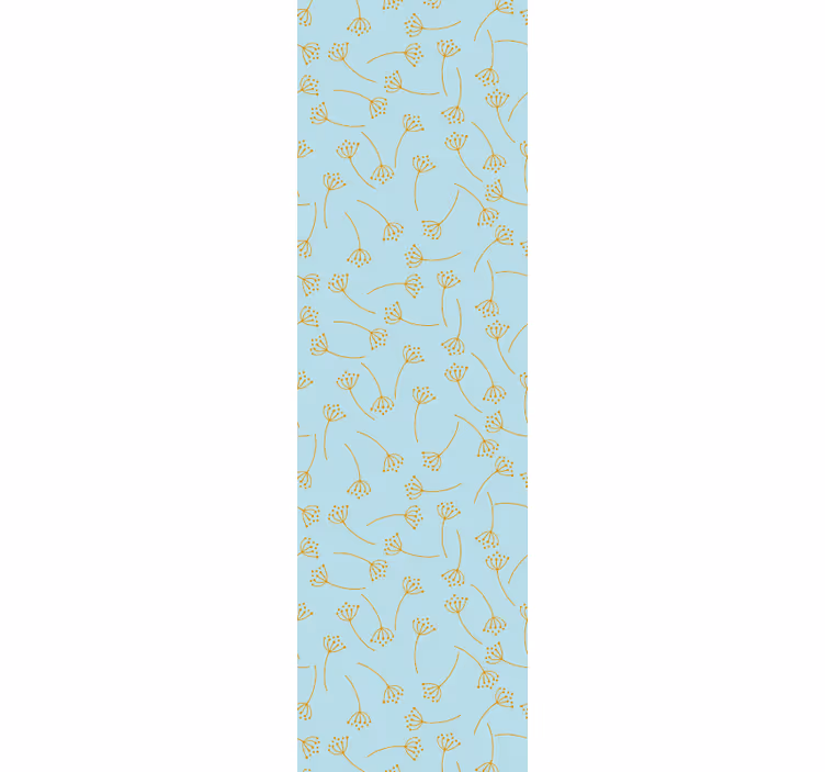 Rollo fenster esszimmer blaue nordische pflanzen - TenStickers
