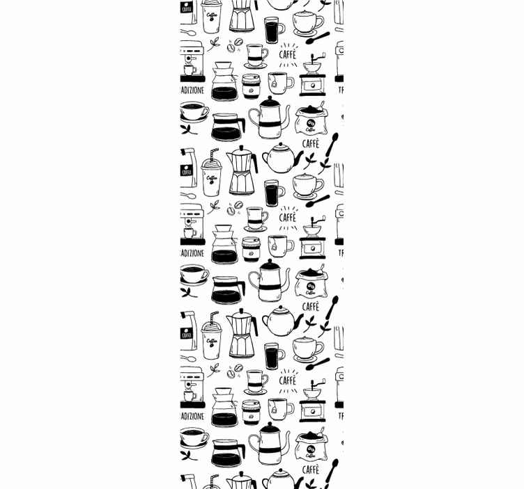 Rollo fenster esszimmer kaffeegenuss - TenStickers
