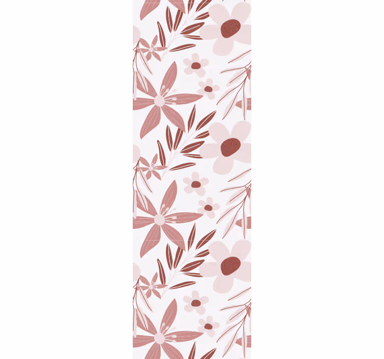 Rollo fenster esszimmer mit pinken gänseblümchen - TenStickers