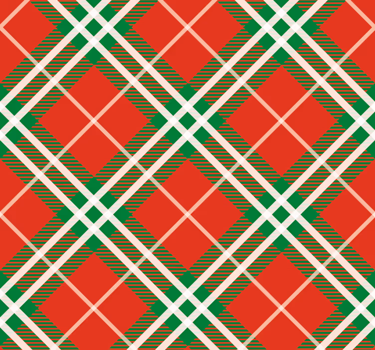 Rollo fenster esszimmer rot und grün schottisches tartan - TenStickers