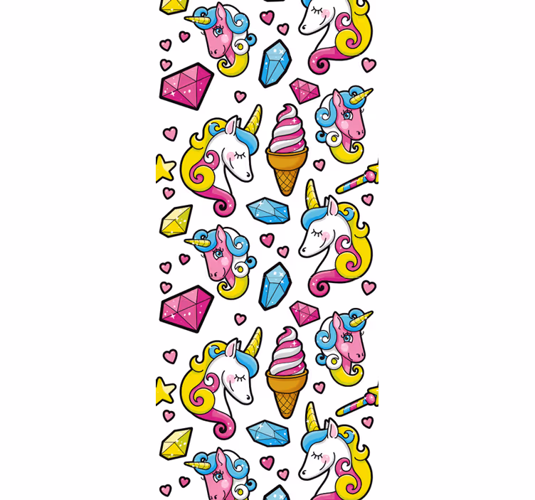 Rollo fenster kinderzimmer einhorn fantasie motiv - TenStickers