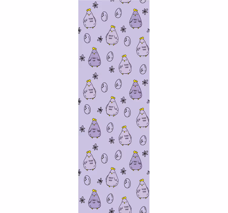 Rollo fenster kinderzimmer mit hühnerdesign - TenStickers