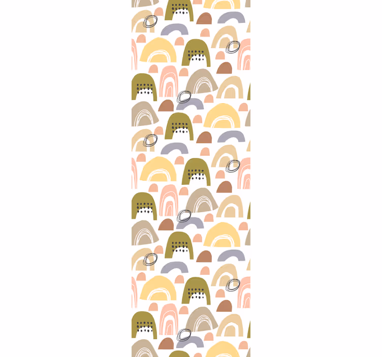 Rollo fenster kinderzimmer regenbogenmuster nordisch - TenStickers