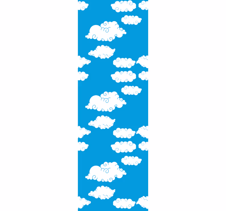 Rollo fenster kinderzimmer wolken am himmel - TenStickers