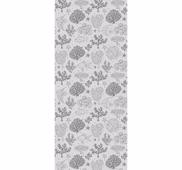 Rollo fenster kinderzimmer mit vintage meeres-tieren muster - TenStickers