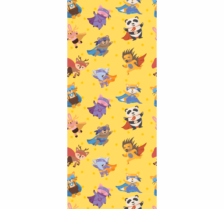 Rollo fenster kinderzimmer mit superhelden-tiermotiven - TenStickers