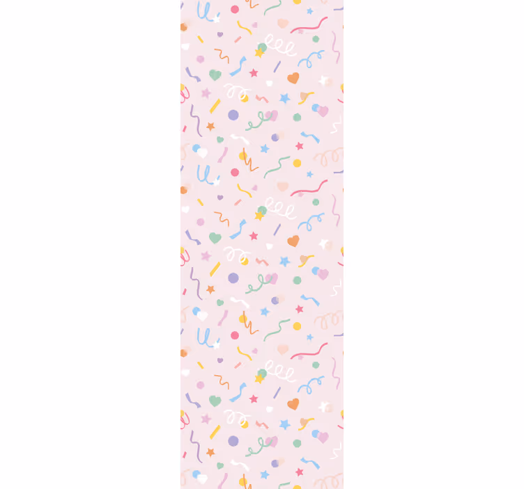 Rollo fenster kinderzimmer muster mit süßem pastellkonfetti - TenStickers