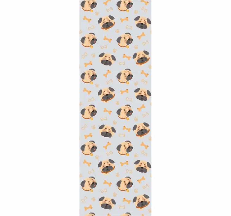 Rollo fenster kinderzimmer mit bulldoggenwelpen-muster - TenStickers