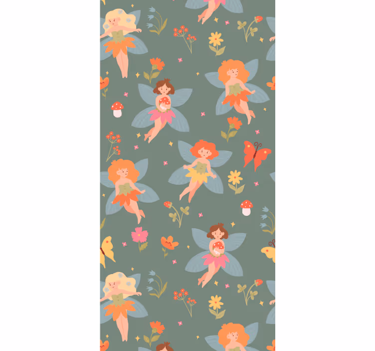 Rollo fenster kinderzimmer mit blumenmuster für mädchen - TenStickers