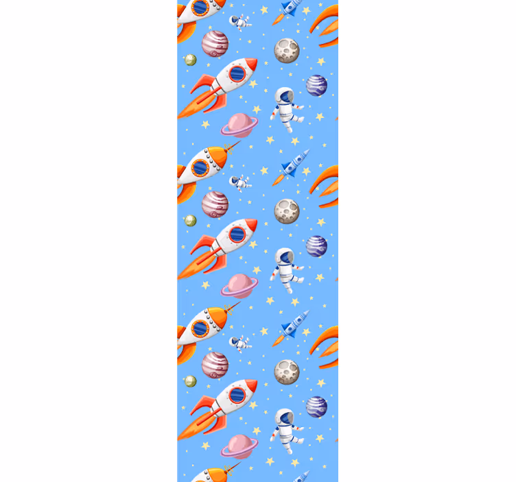Rollo fenster kinderzimmer wasserfarben baby weltraum muster - TenStickers