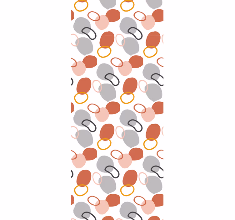 Rollo fenster home office mit bunten geometrischen punkten - TenStickers